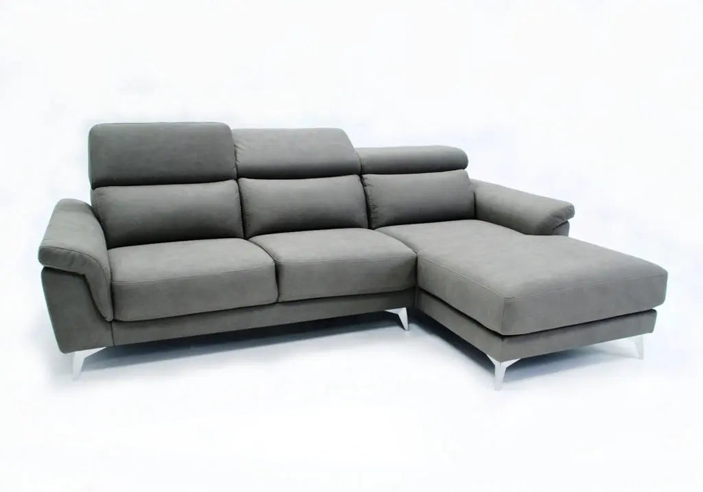 Canapé angle modulable relax gris FELIA Made in Italy