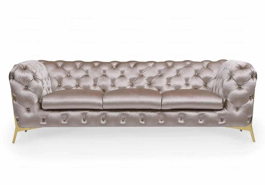 Canapés 3+2+1 chesterfield taupe PACO BM Design