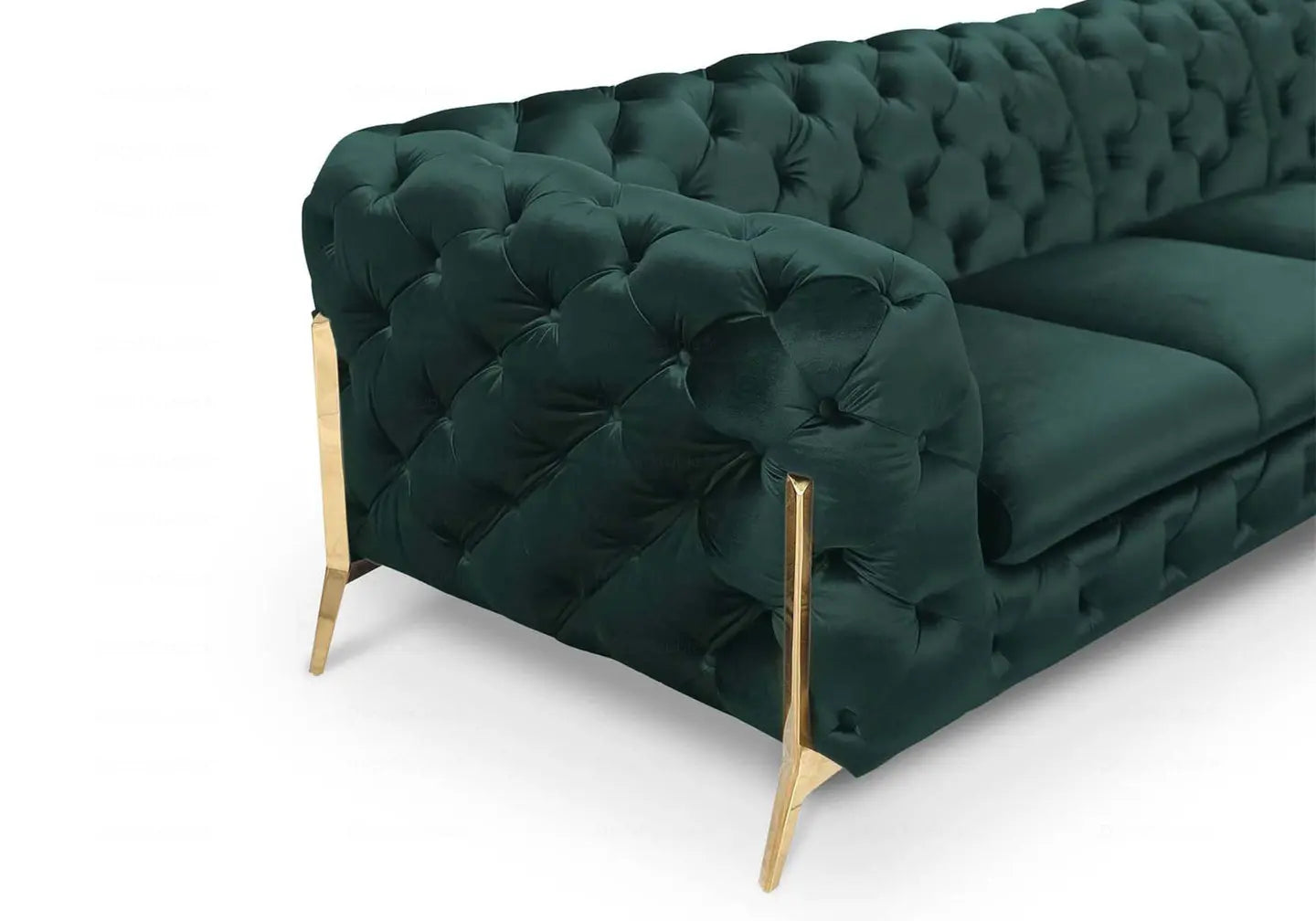 Canapés 3+2+1 chesterfield vert PACO BM Design