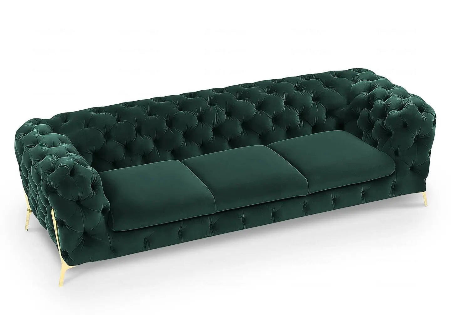 Canapés 3+2+1 chesterfield vert PACO BM Design