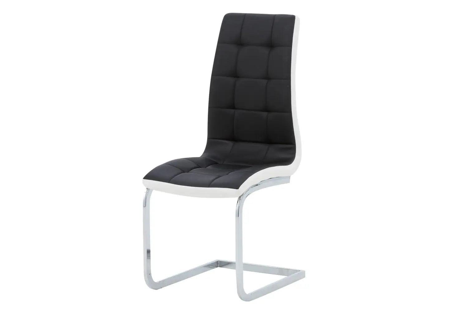 Chaise capitonné noir blanc SIA (lot de 6) New Design