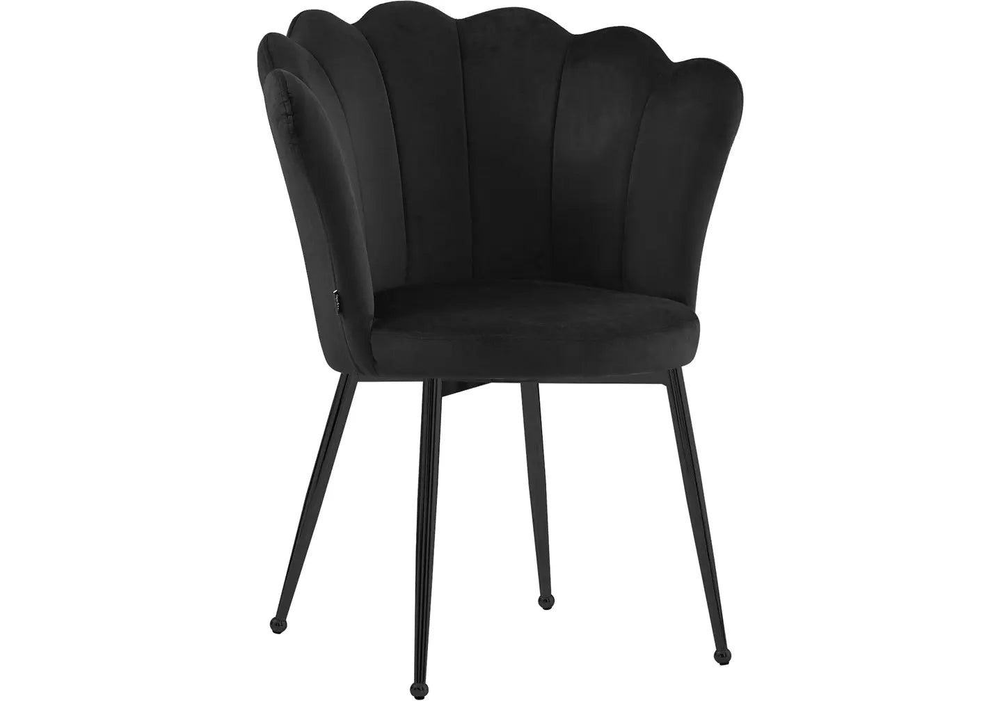 Chaise coquillage noir NYMEA (Lot de 2) New Design