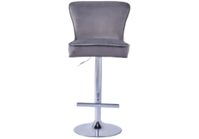 Chaise de bar capitonnée anthracite ENZO New Design