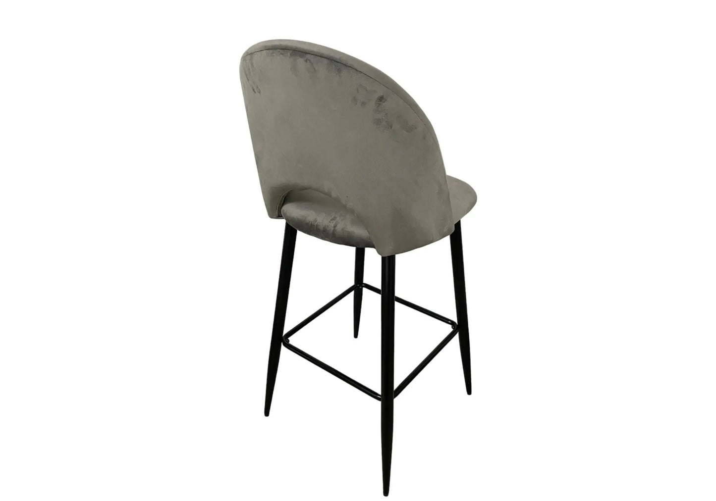 Chaise de bar noire gris GRETUS (lot de 4) New Design