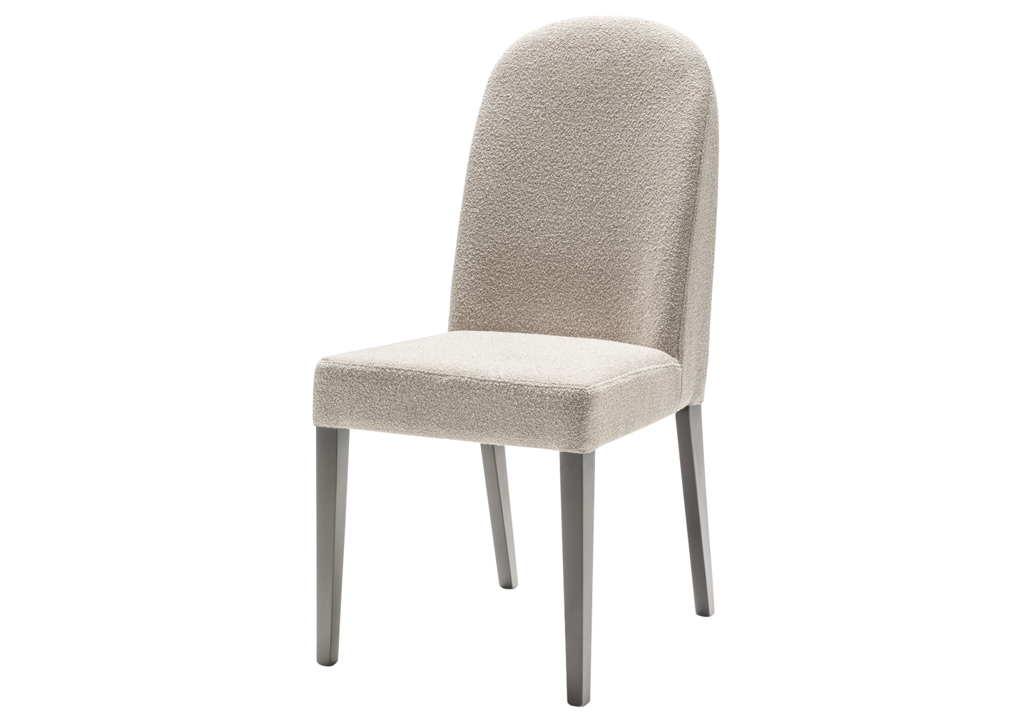 Chaise design italien en tissu bouclé – Dune