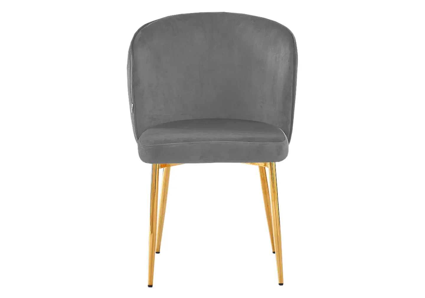 Chaise dorée velours anthracite DIVA (Lot de 4) New Design