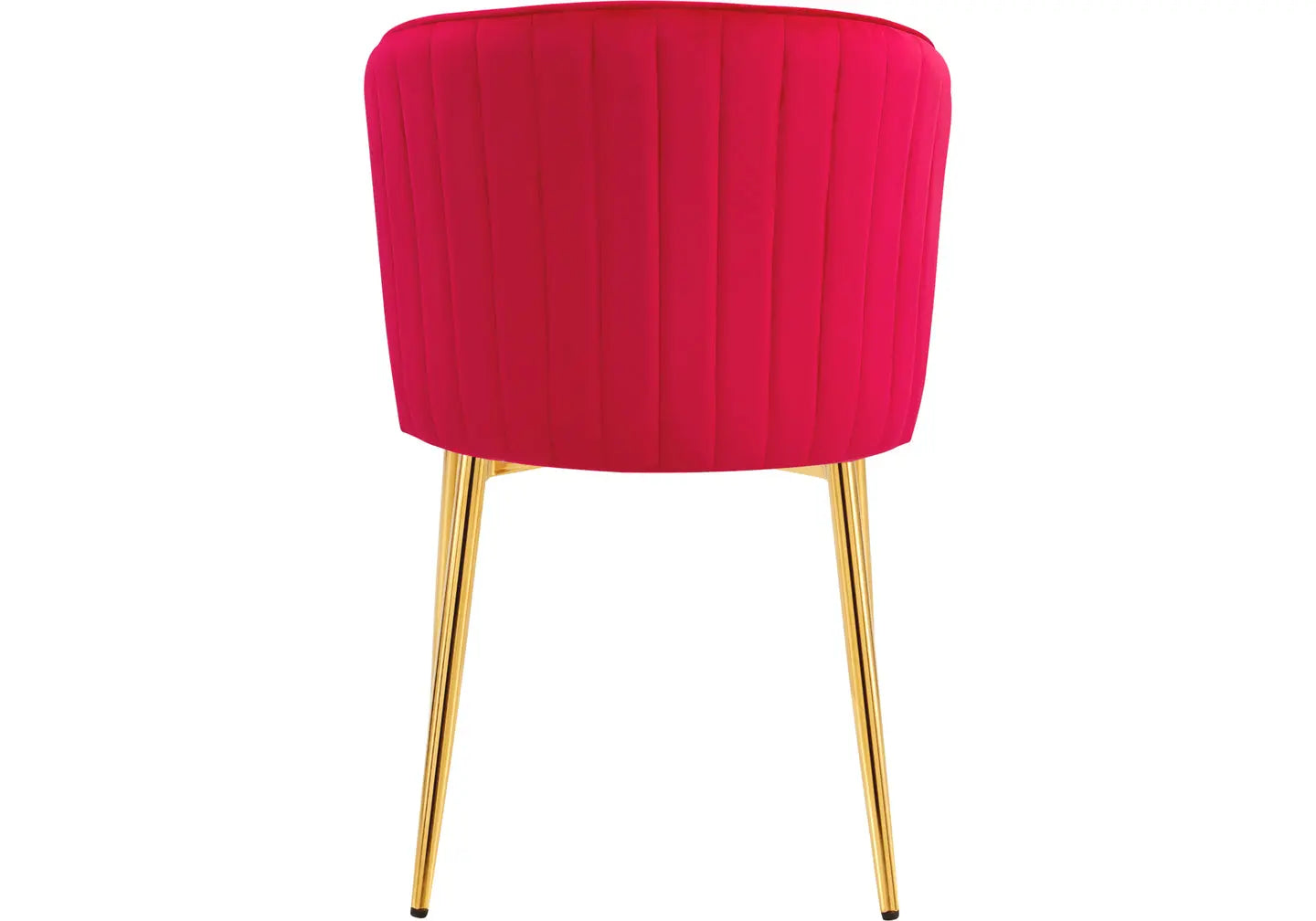 Chaise dorée velours fuchsia DIVA (Lot de 4) New Design
