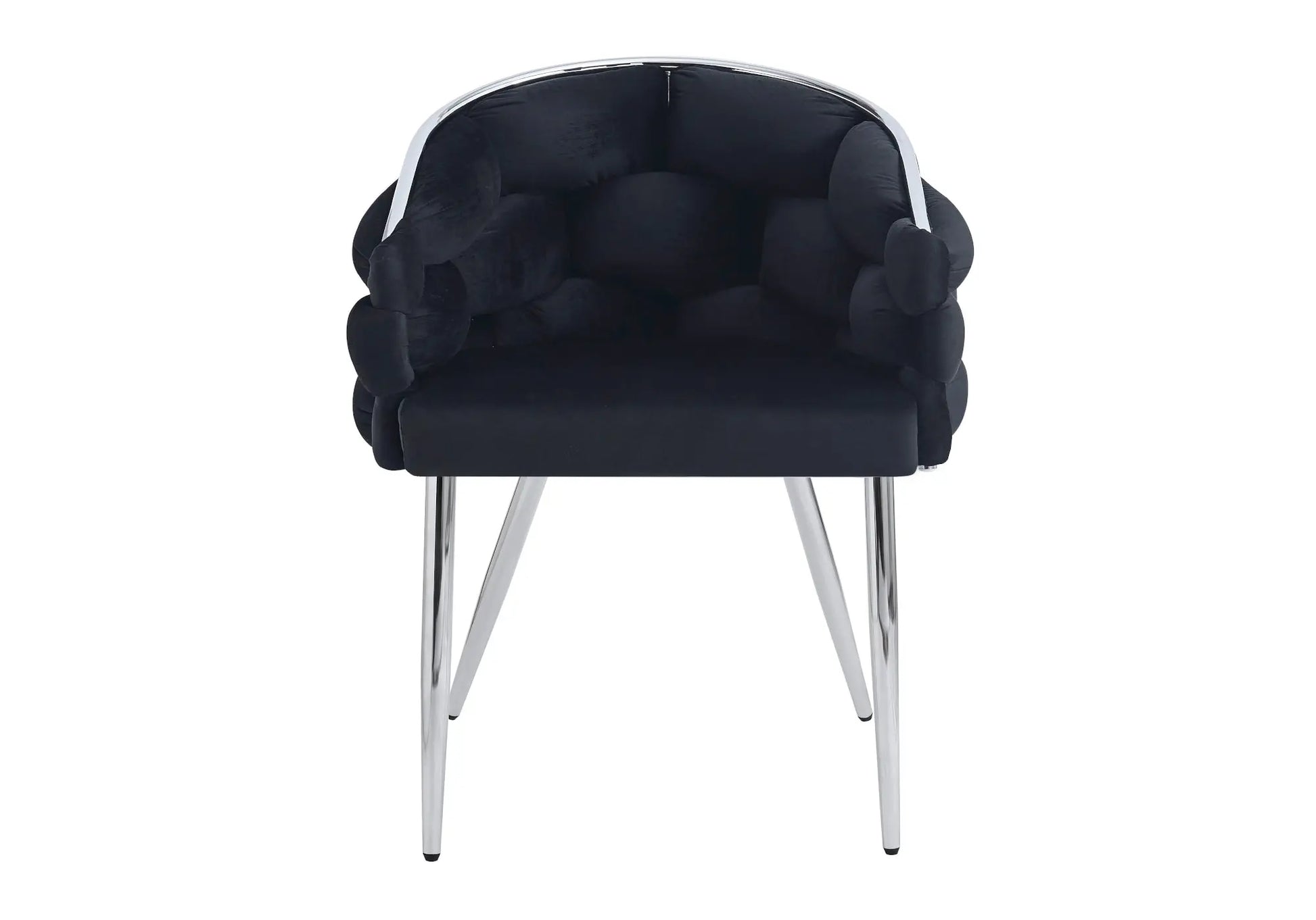 Chaise fauteuil argenté noir CLOUD New Design