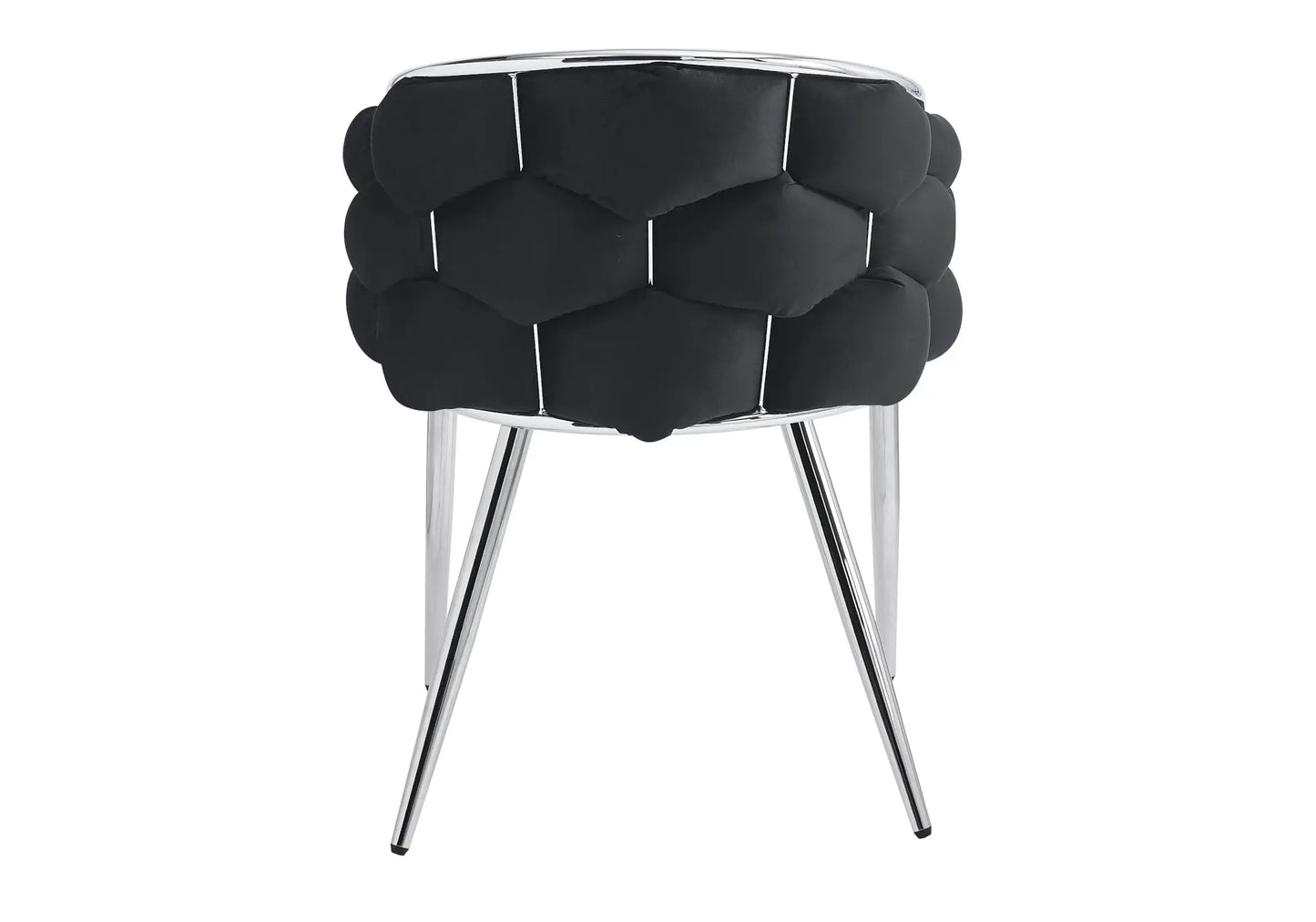 Chaise fauteuil argenté noir CLOUD New Design