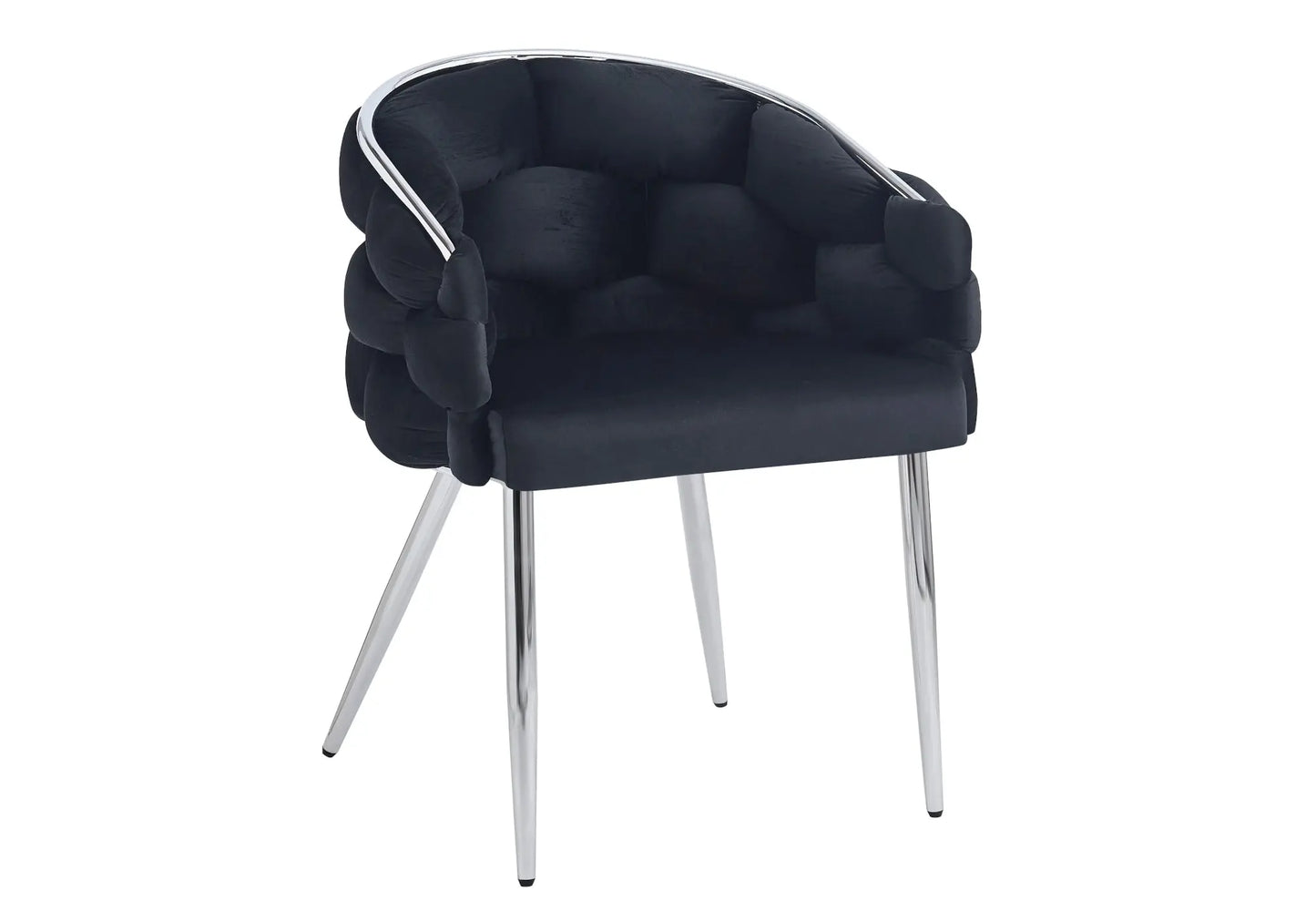 Chaise fauteuil argenté noir CLOUD New Design