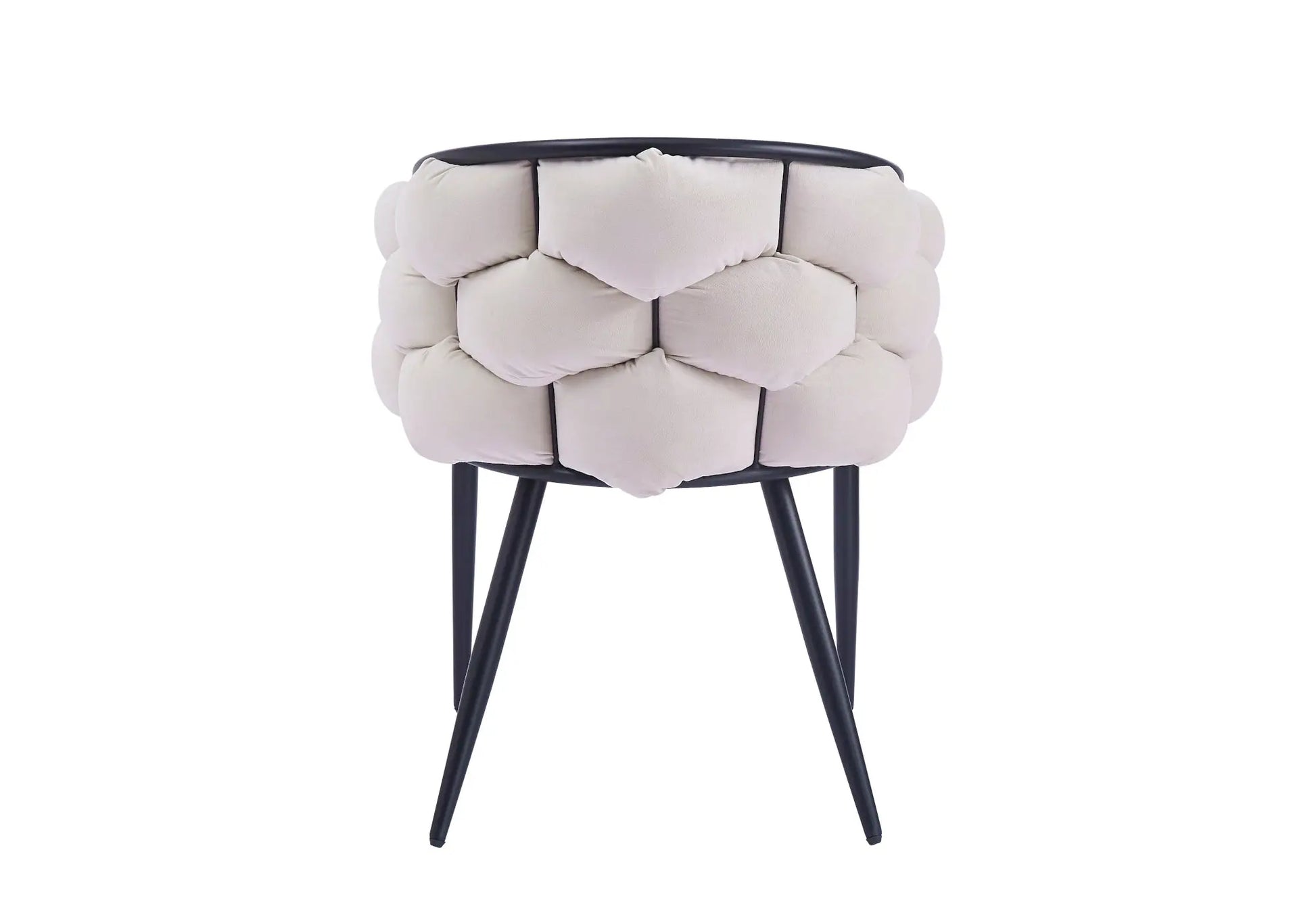 Chaise fauteuil beige pied noir CLOUD New Design