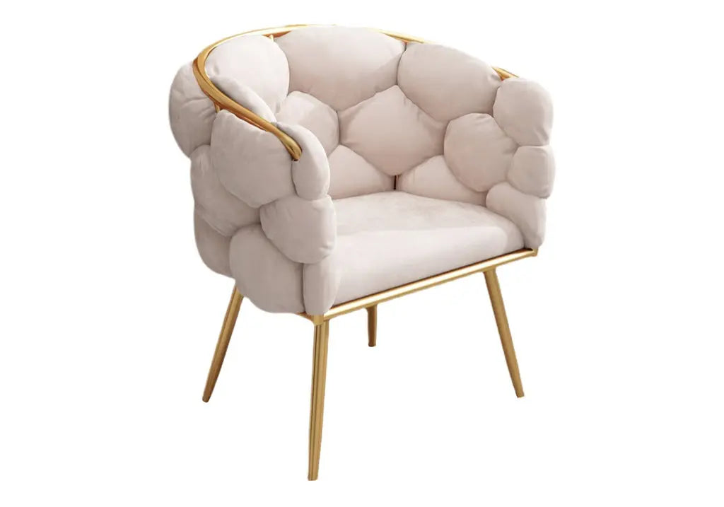 Chaise fauteuil doré beige CLOUD New Design