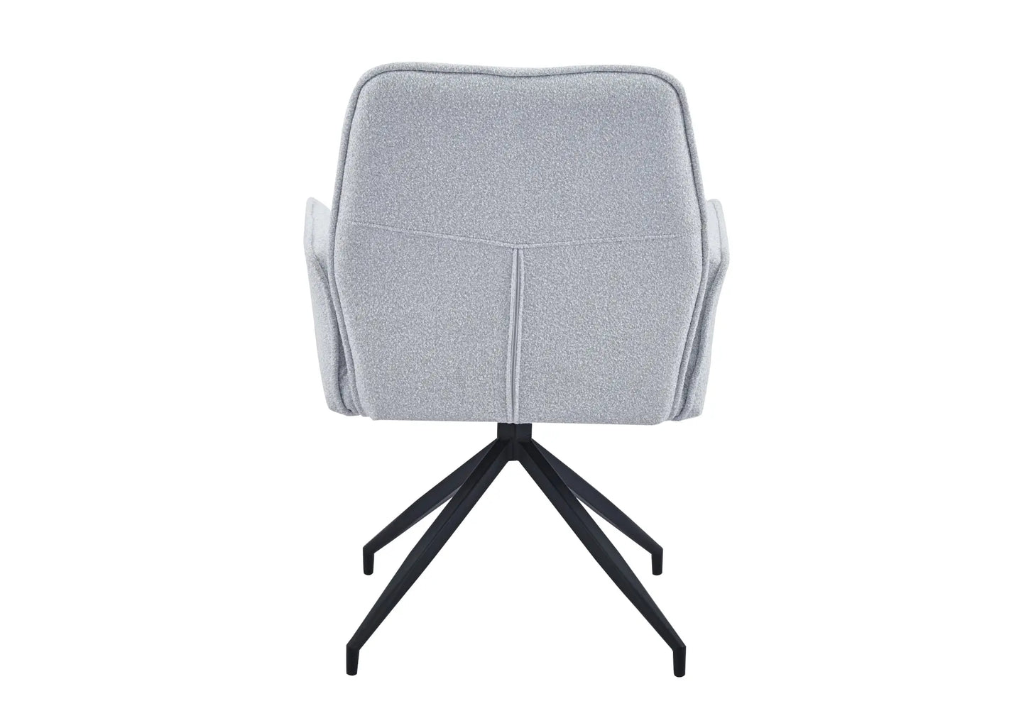 Chaise fauteuil pivotant gris MATY (lot de 2) New Design