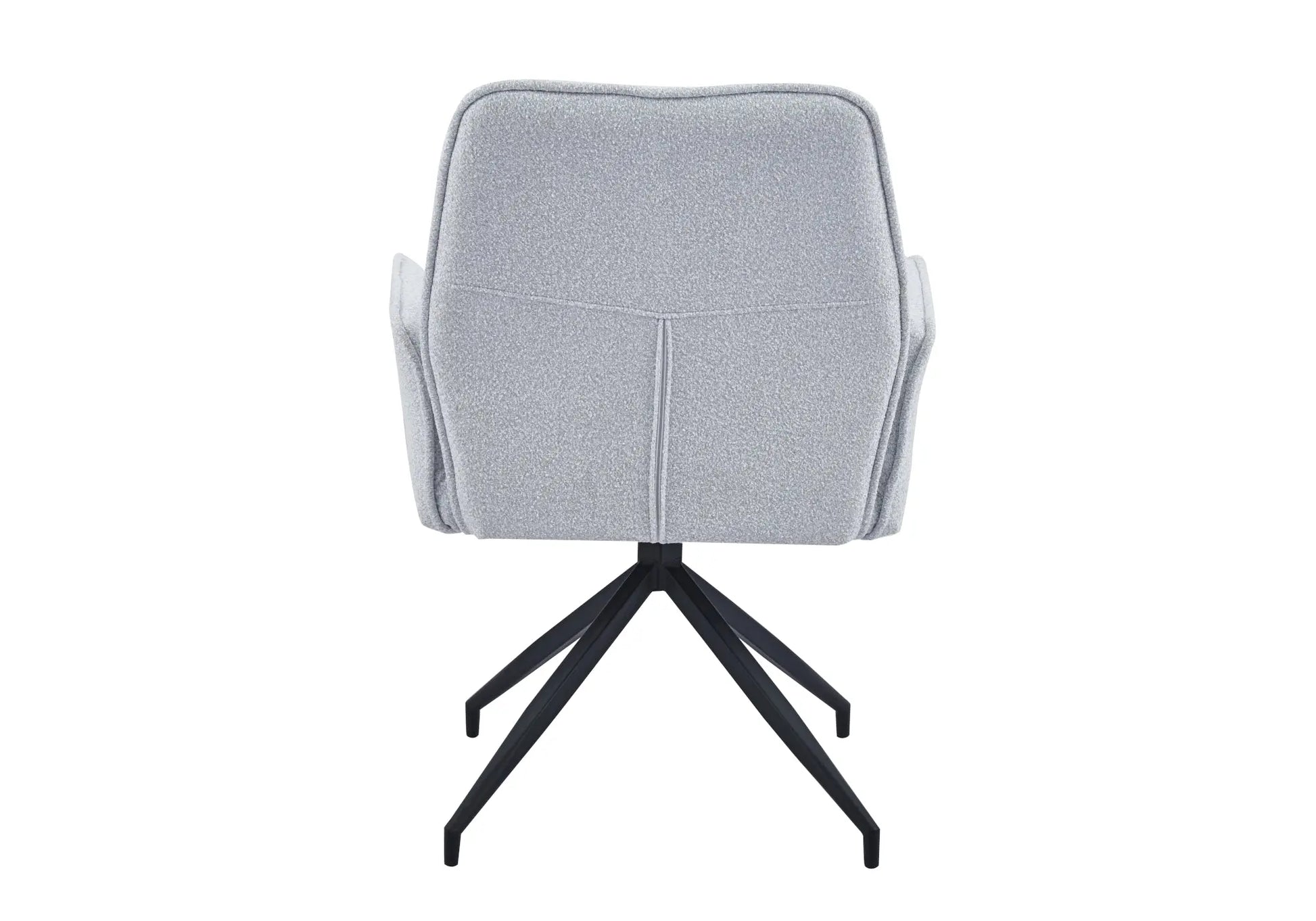 Chaise fauteuil pivotant gris MATY (lot de 2) New Design