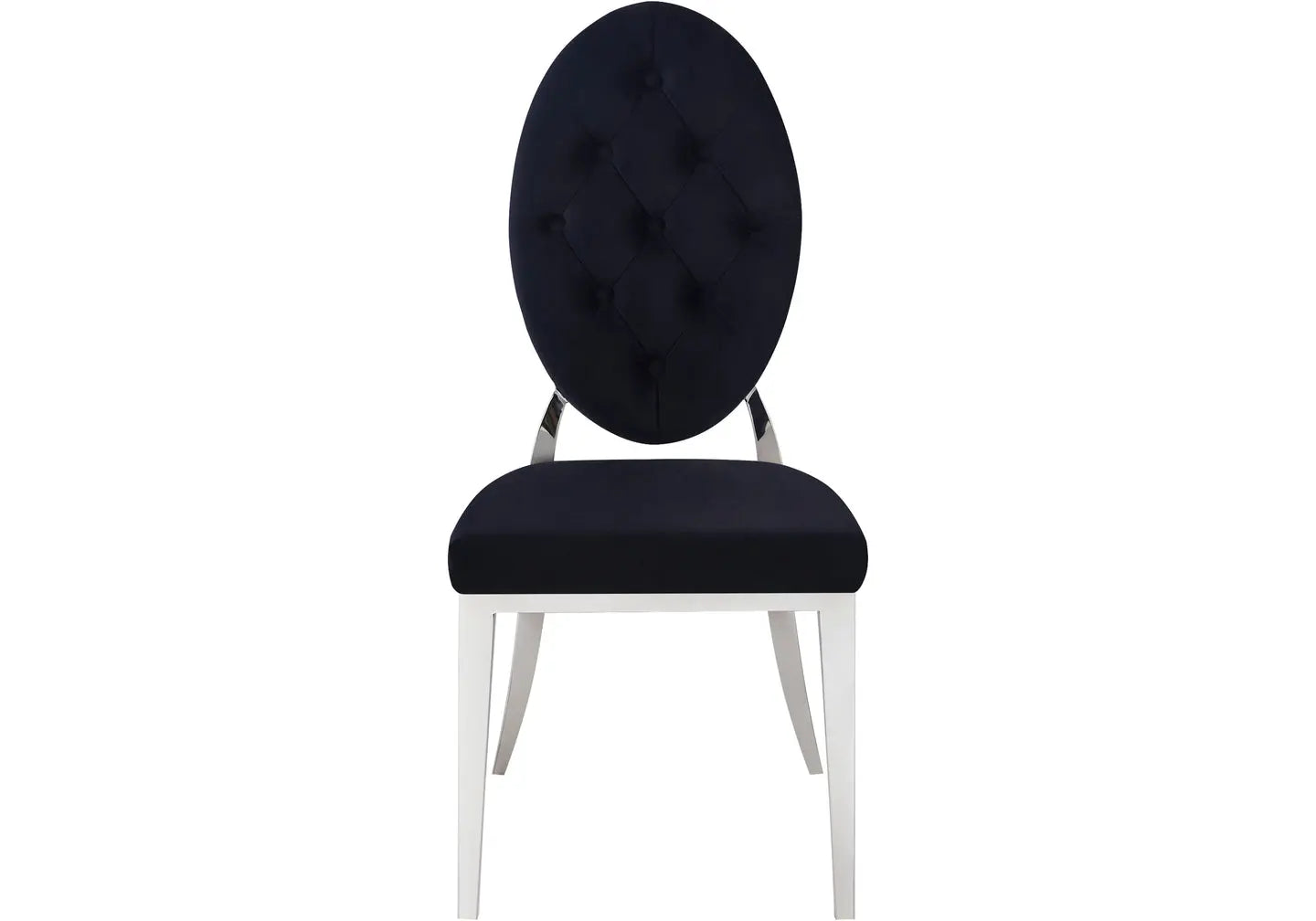 Chaise médaillon capitonnée noir NEO New Design