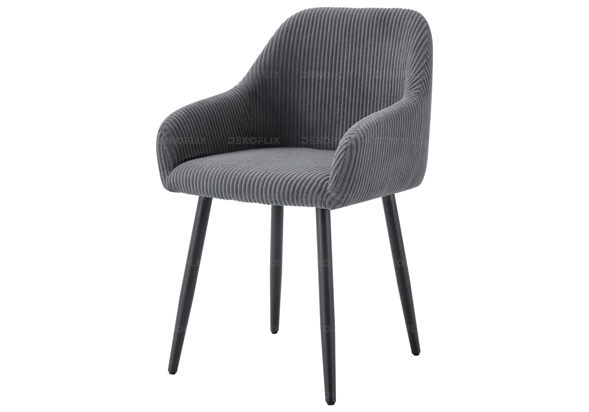 Chaise pied noir cotele gris DENA New Design