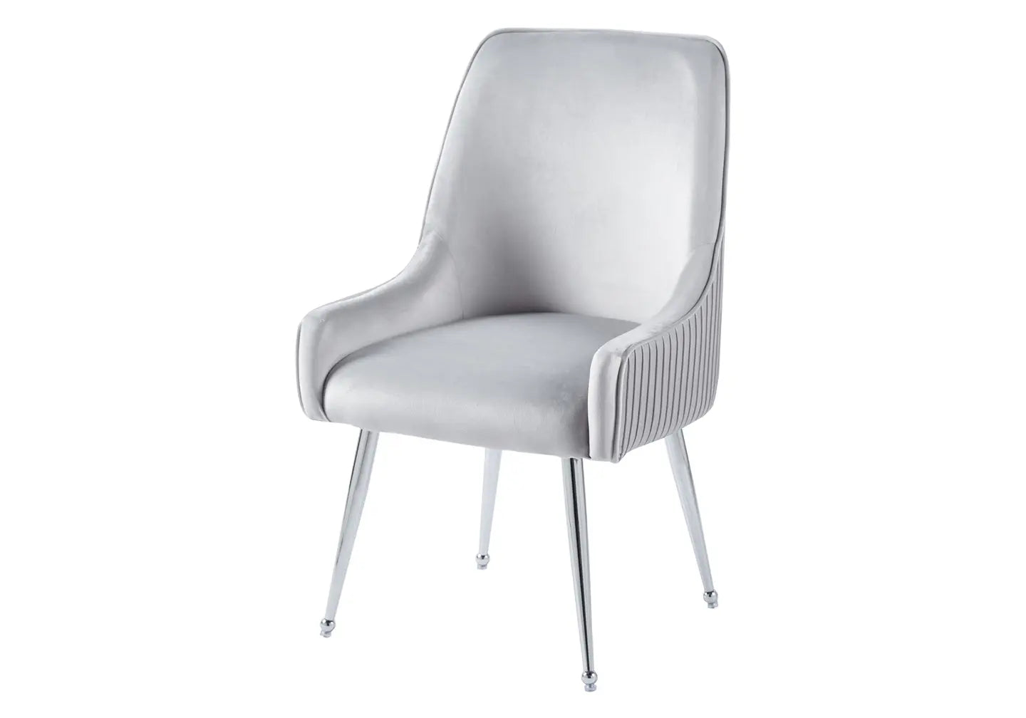 Chaise poignée chrome gris OPUS (Lot de 2) New Design