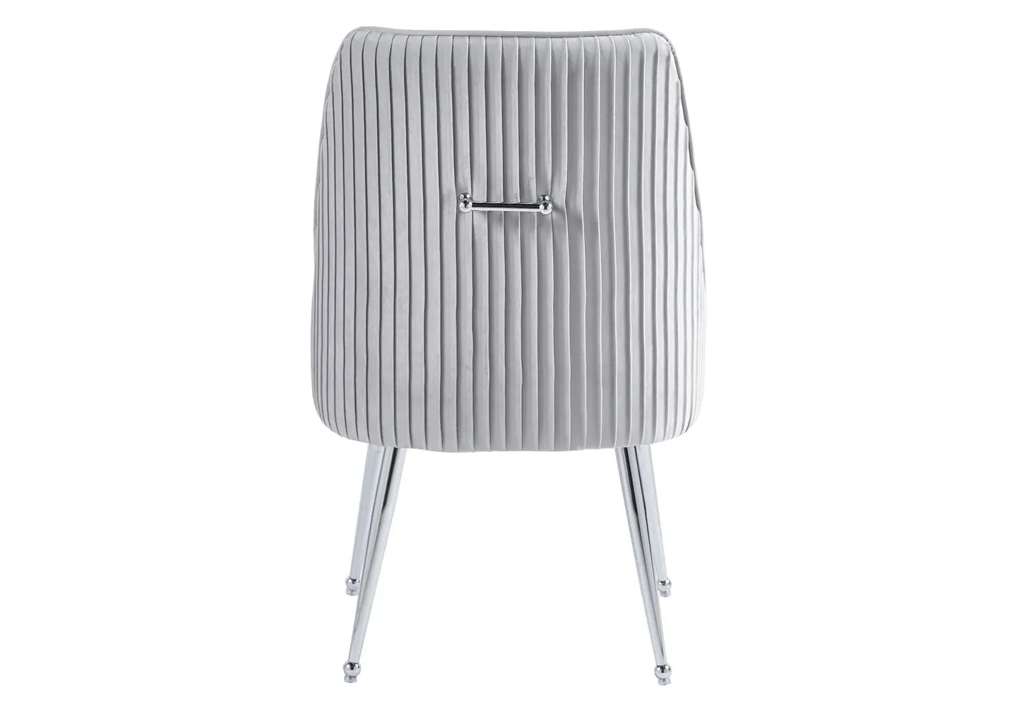 Chaise poignée chrome gris OPUS (Lot de 2) New Design