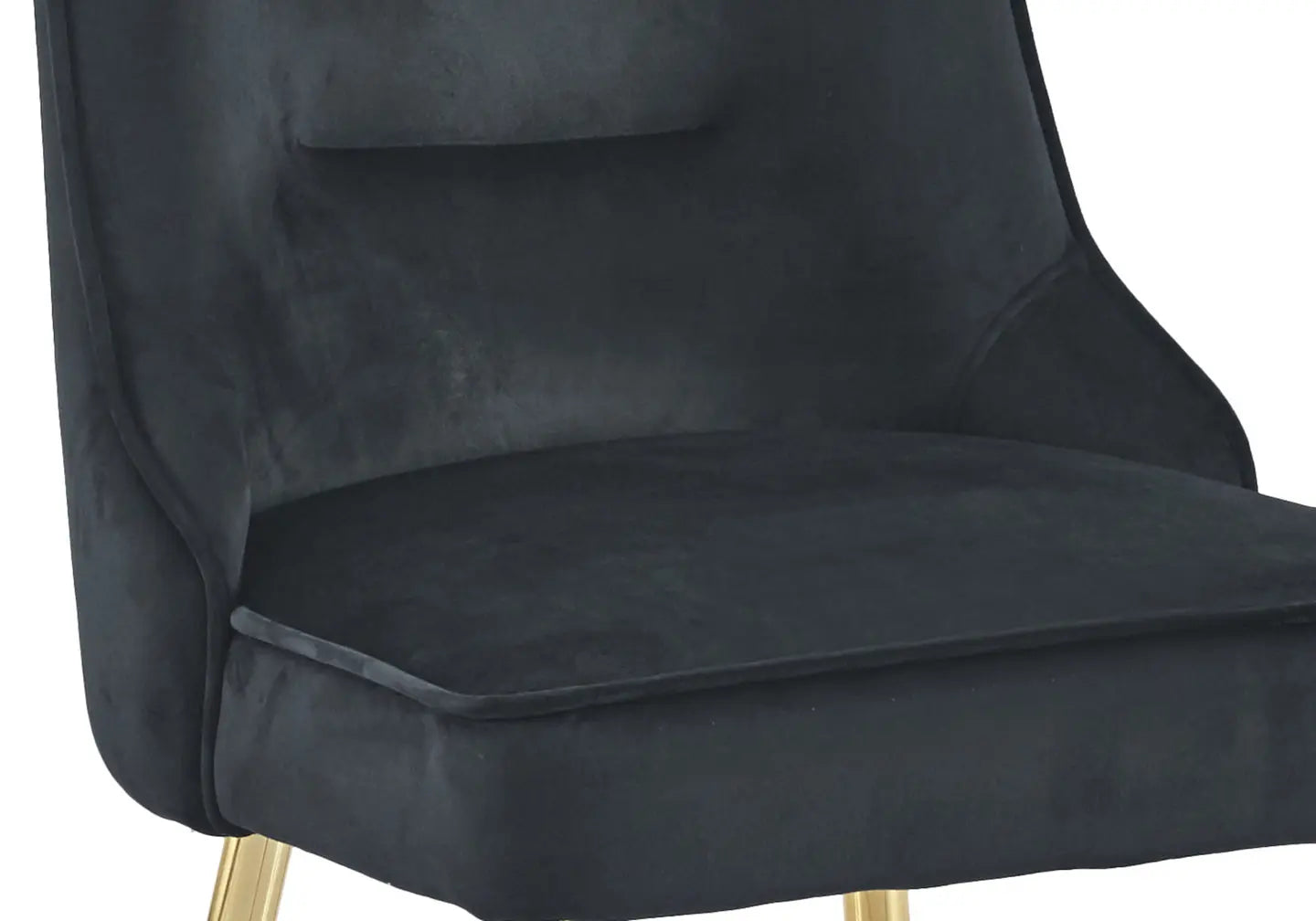 Chaise velours noir dorée ZIP New Design