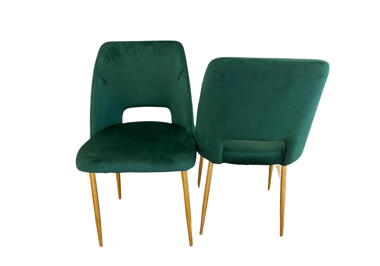 Chaise velours vert doré LOUTSİ New Design