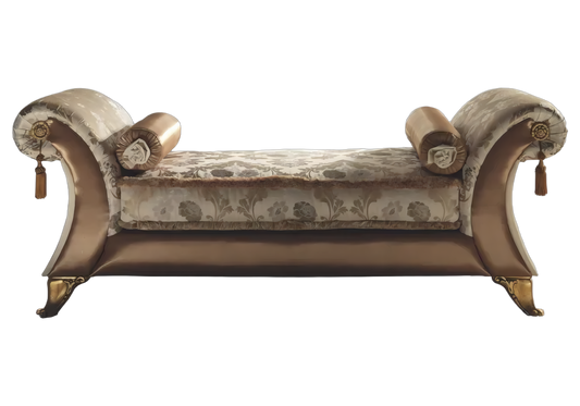 Chaise longue d'apparat capitonnée avec traversin - Vittoria