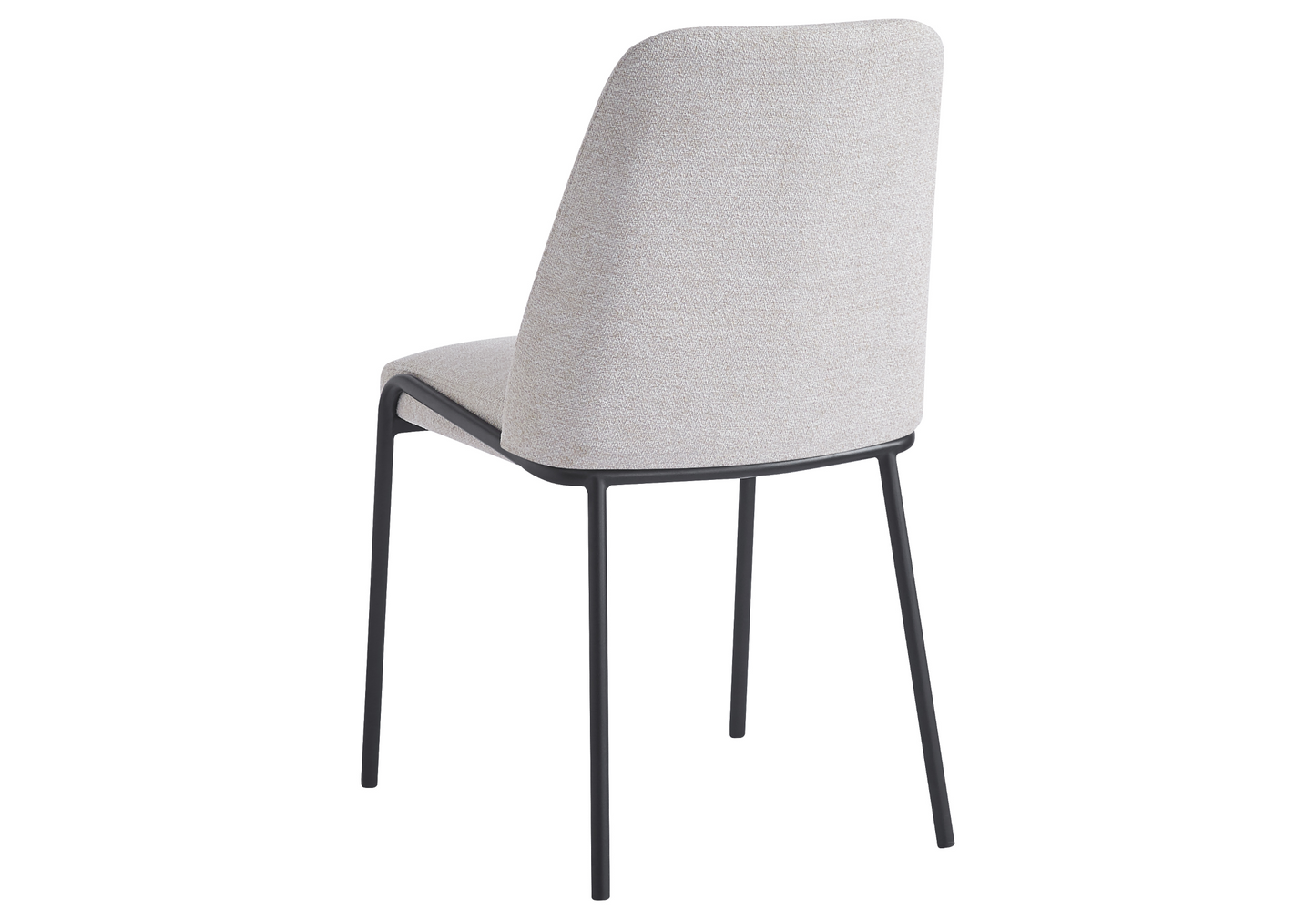 Chaise salle à manger effet lin beige - Malo x4