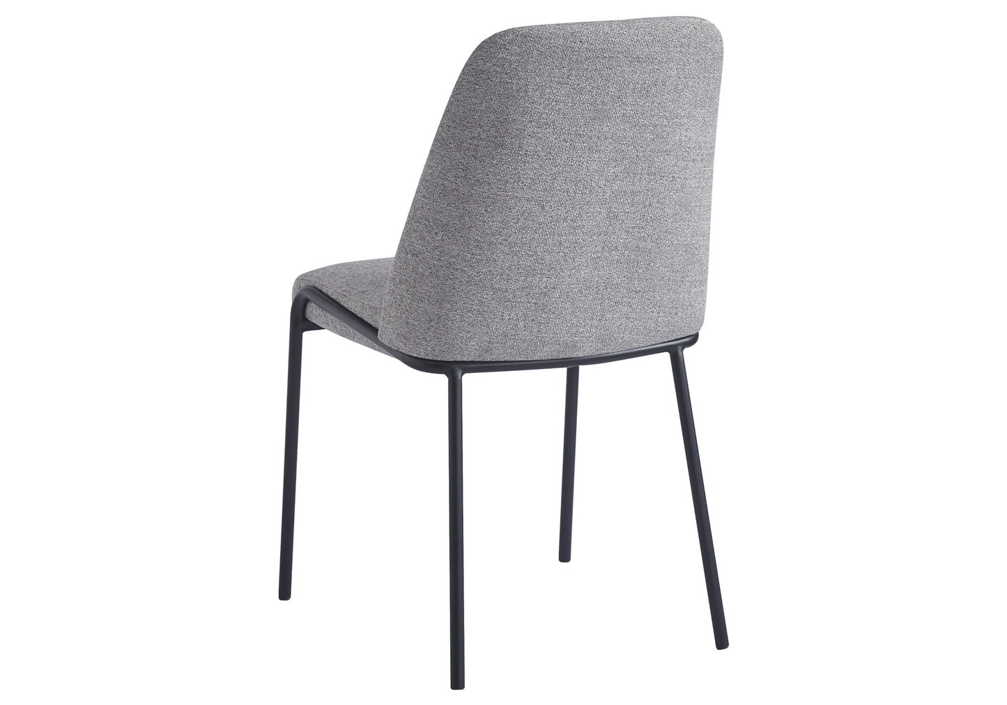 Chaise salle à manger effet lin gris - Malo x4