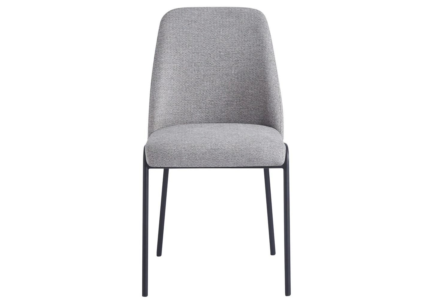 Chaise salle à manger effet lin gris - Malo x4