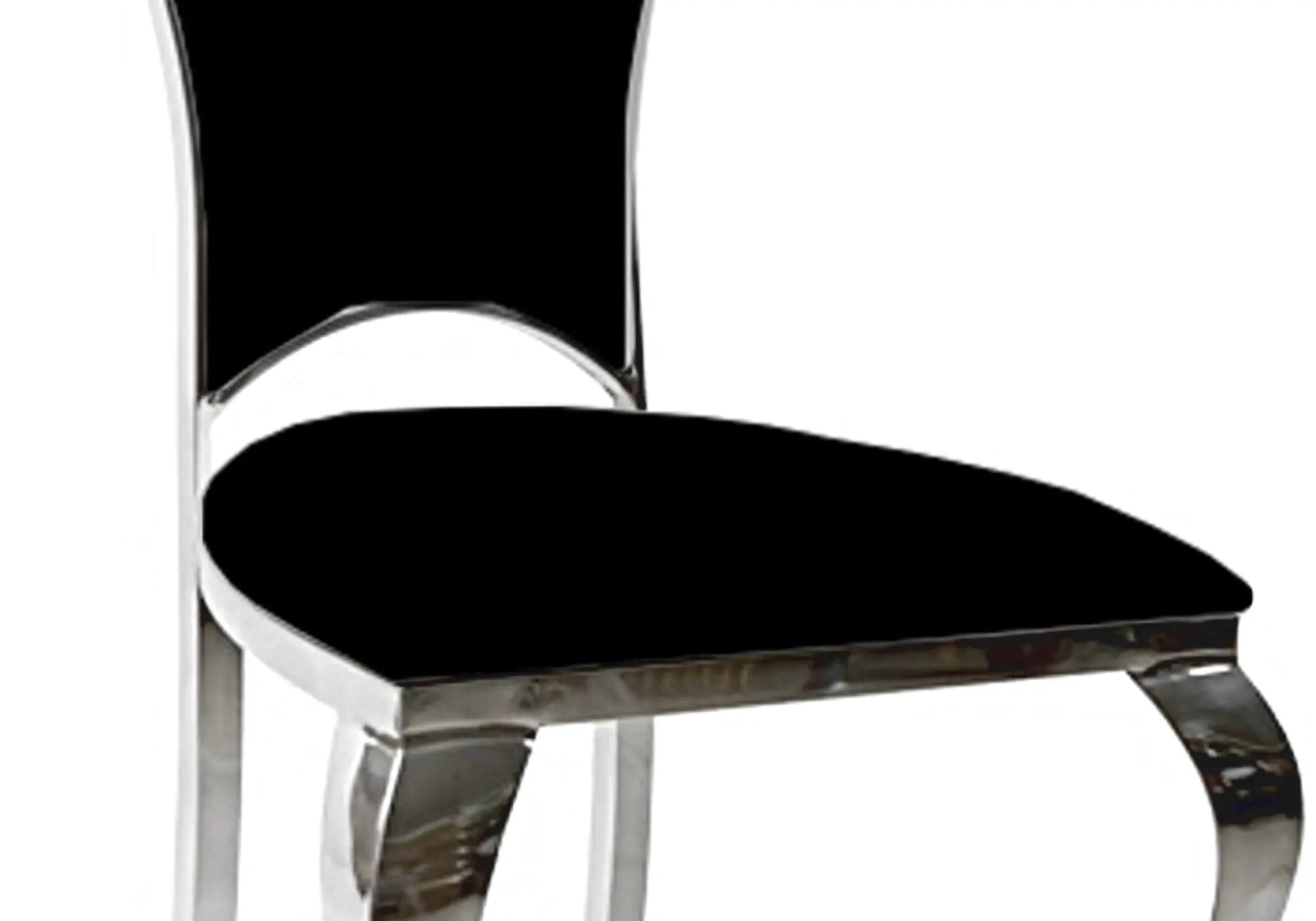 Chaises chromé baroque noir UDO New Design