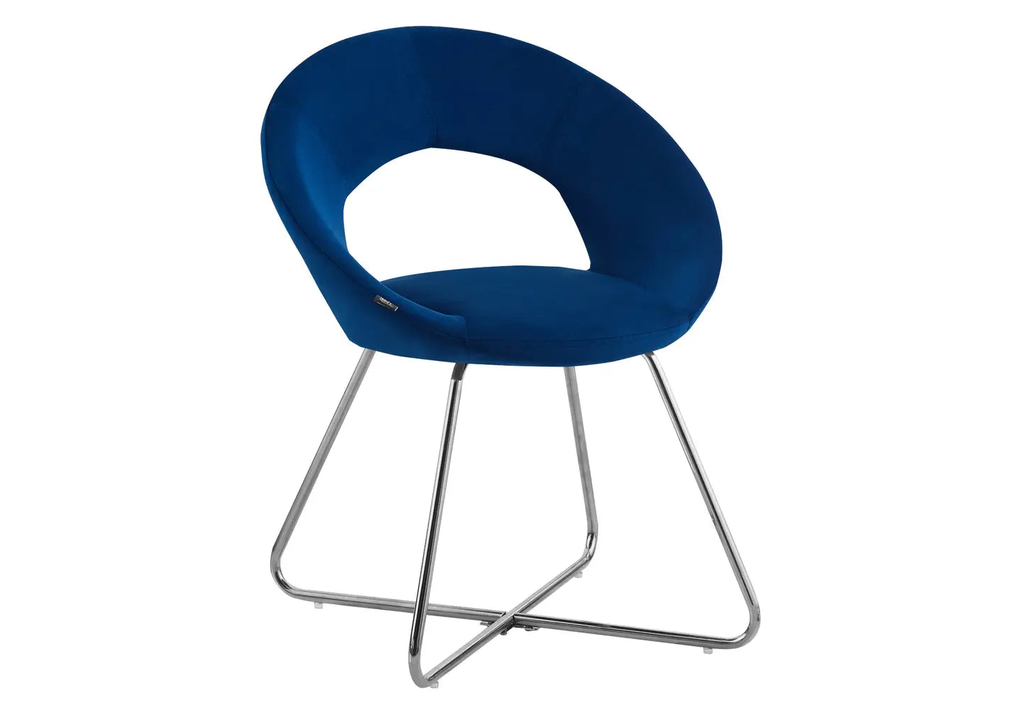 Chaises chromées bleu BABEL (lot de 4) New Design