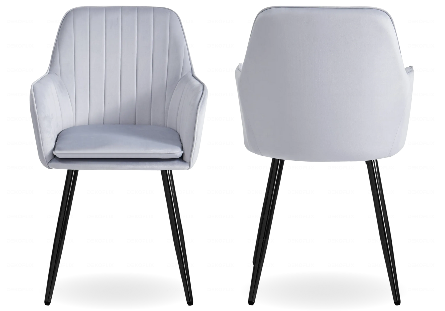 Chaises design velours gris AVAS New Design