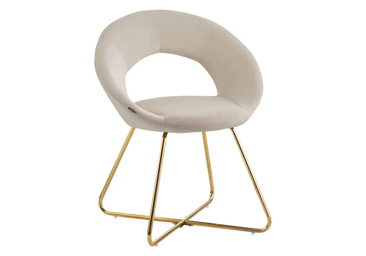 Chaises dorées beige BABEL (lot de 4) New Design