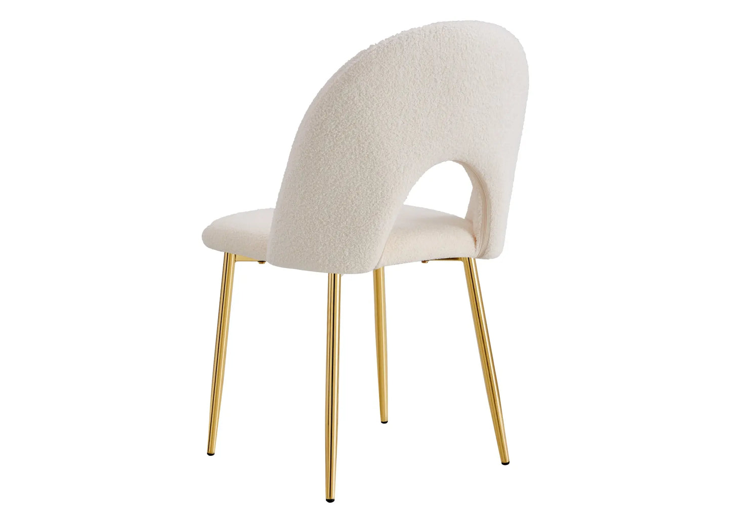 Chaises dorées doudou beige TALIA (lot de 4) New Design