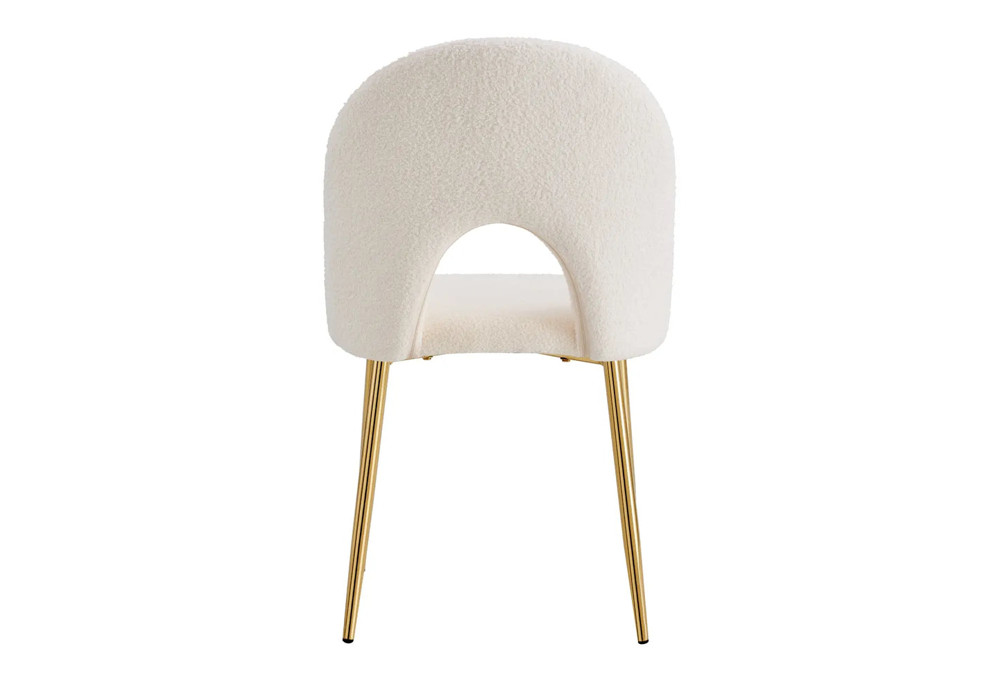 Chaises dorées doudou beige TALIA (lot de 4) New Design