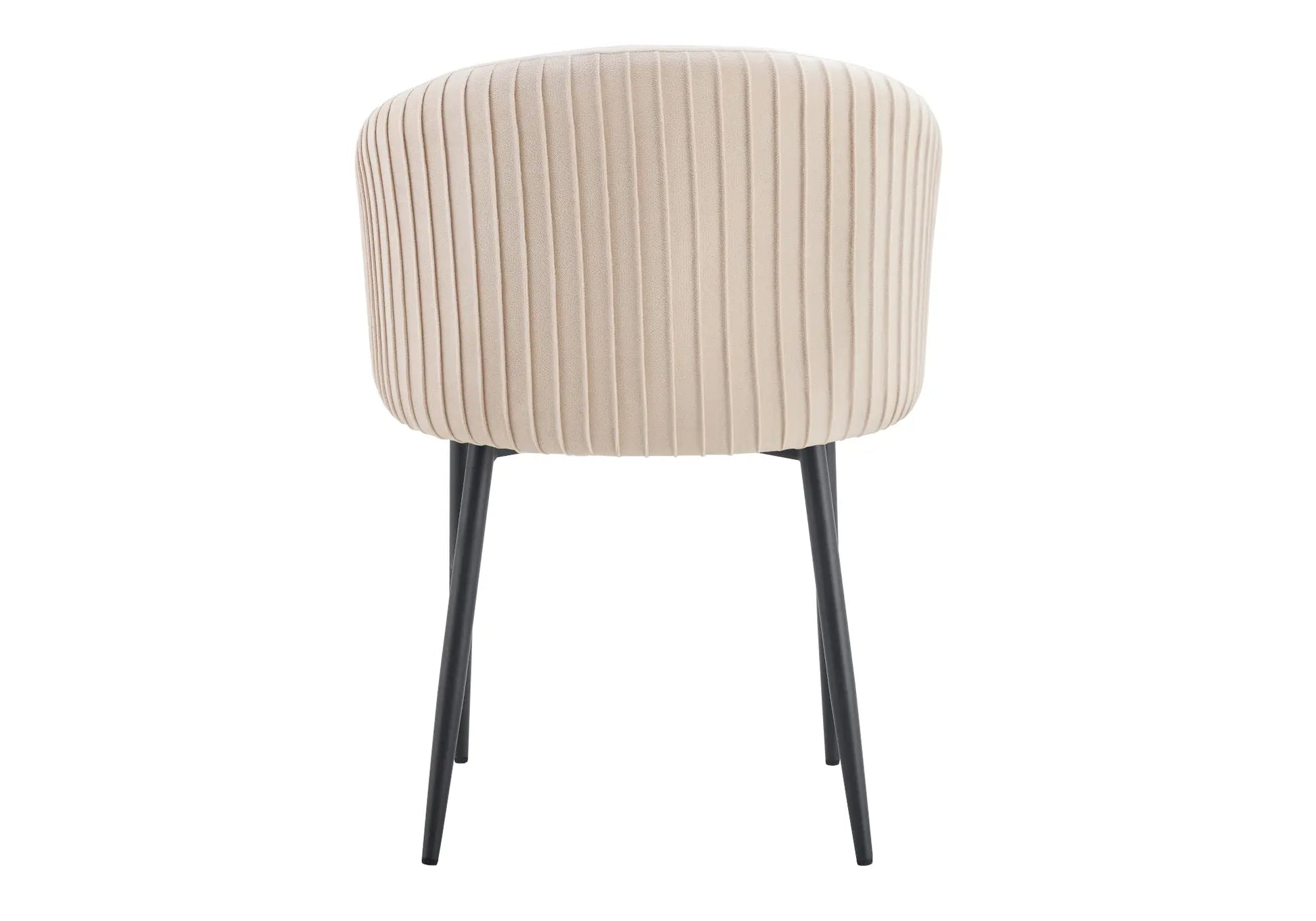 Chaises noir velours beige NESS (lot de 2) New Design