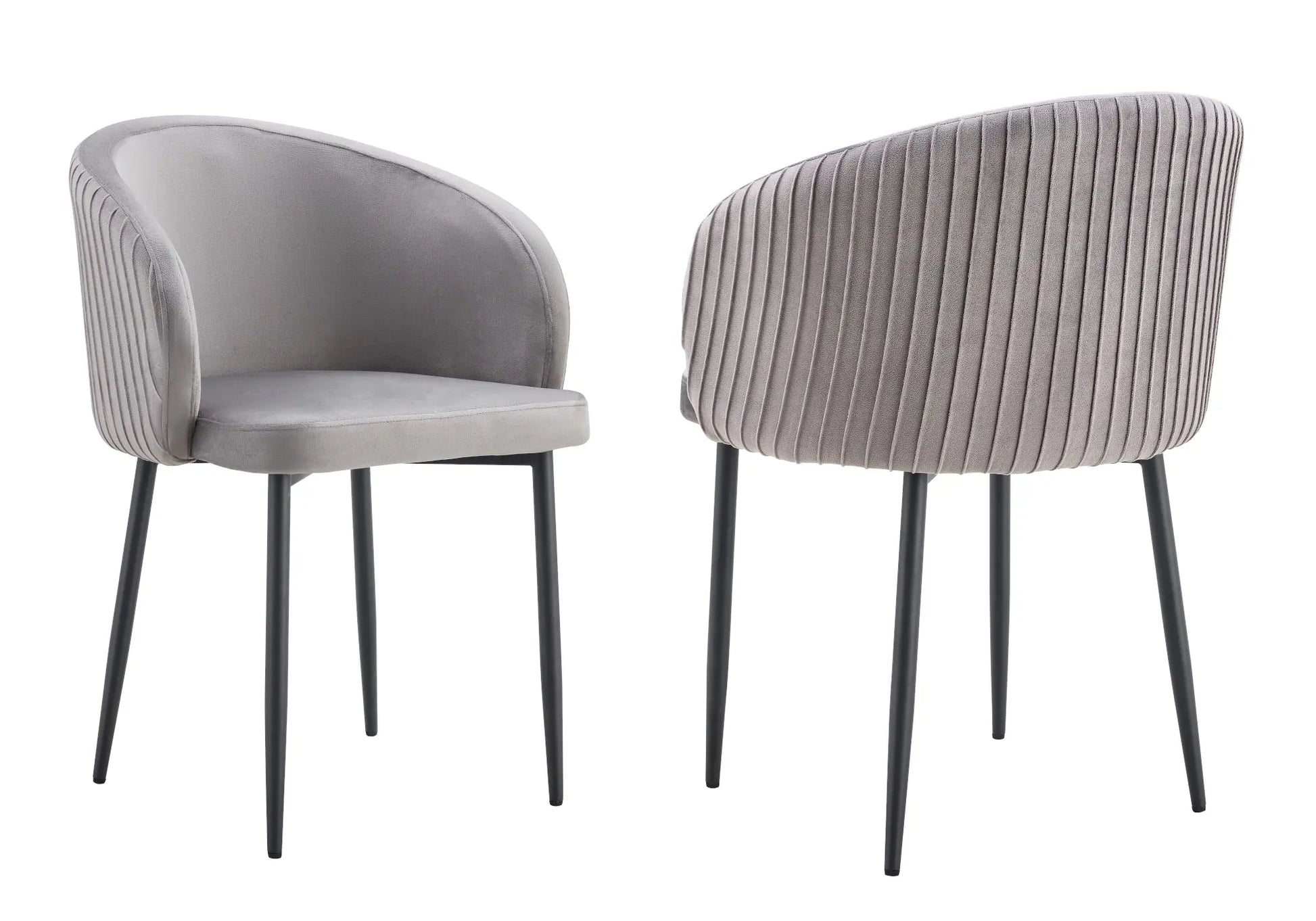 Chaises noir velours beige NESS (lot de 2) New Design