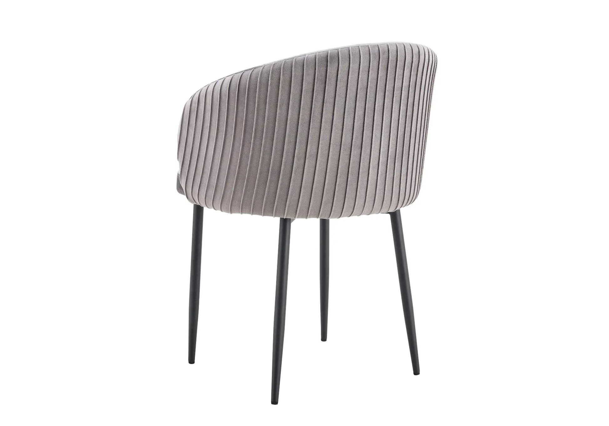 Chaises noir velours gris NESS (lot de 2) New Design