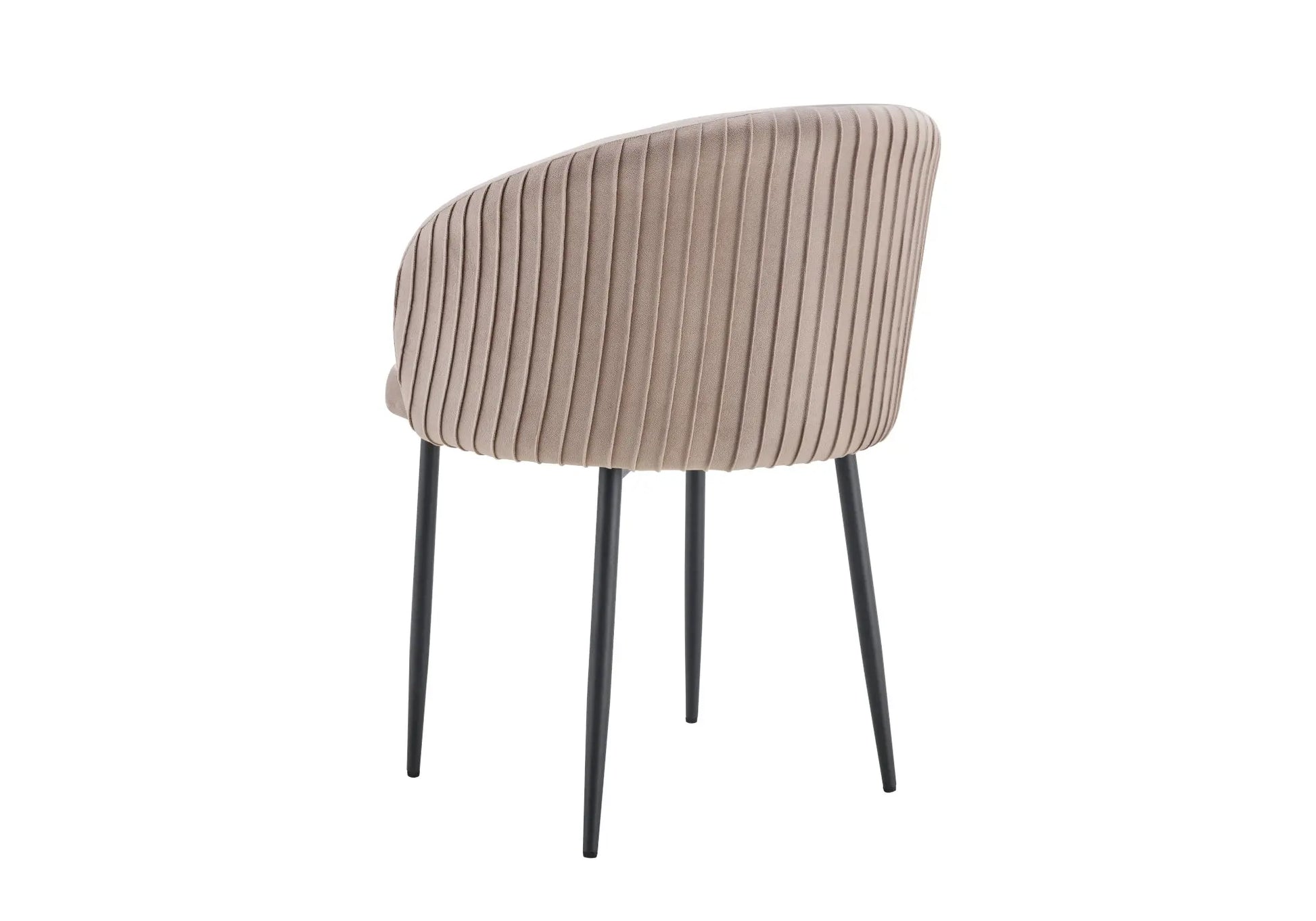 Chaises noir velours moka NESS (lot de 2) New Design