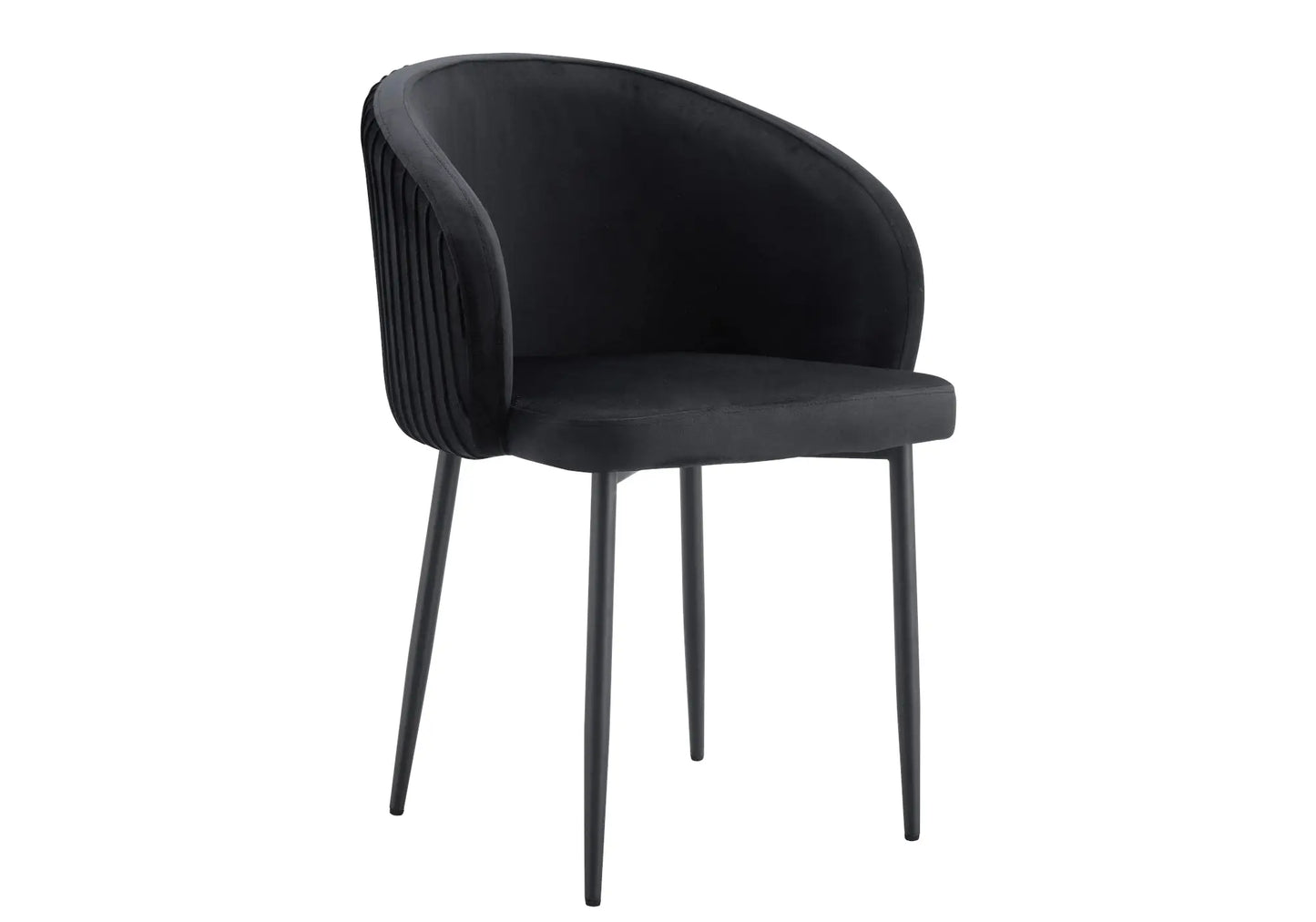 Chaises noir velours noir NESS (lot de 2) New Design