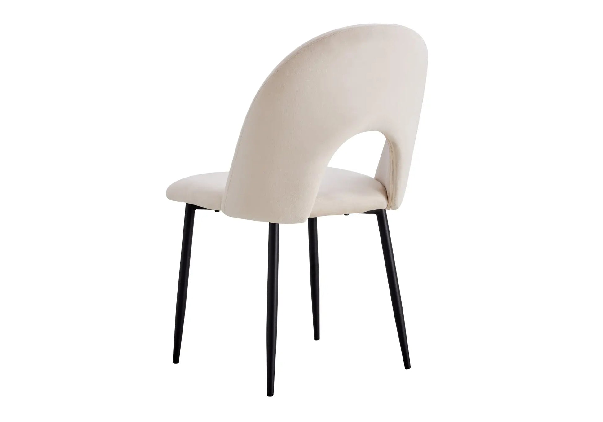 Chaises noire doudou beige TALIA (lot de 4) New Design