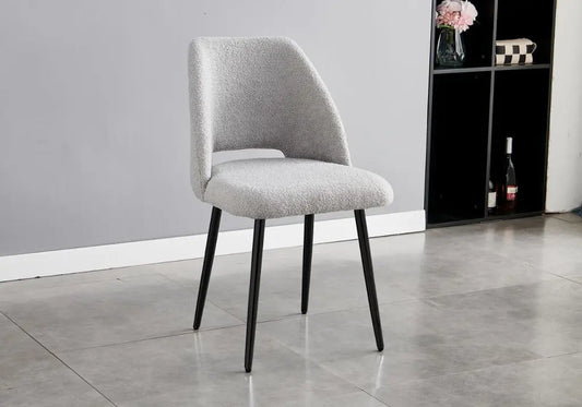 Chaises noires gris LEONI (lot de 4) New Design