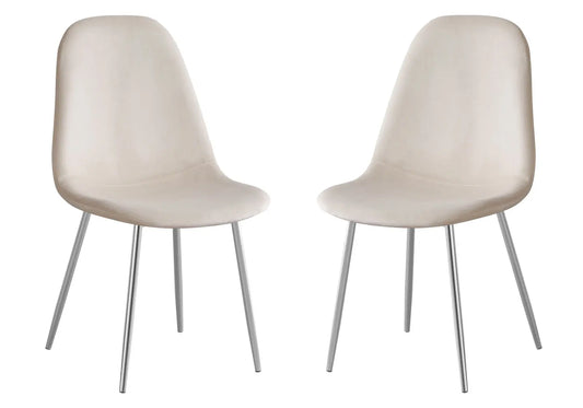 Chaises scandinave chrome beige LOA New Design