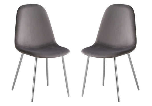 Chaises scandinave chrome gris LOA New Design