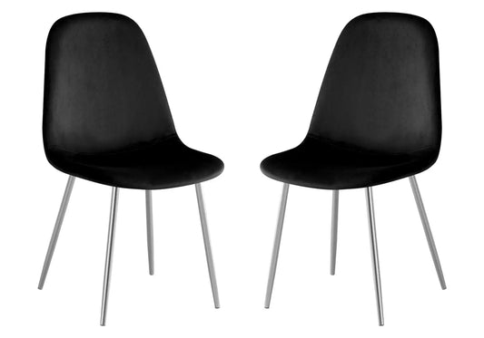 Chaises scandinave chrome noir LOA New Design