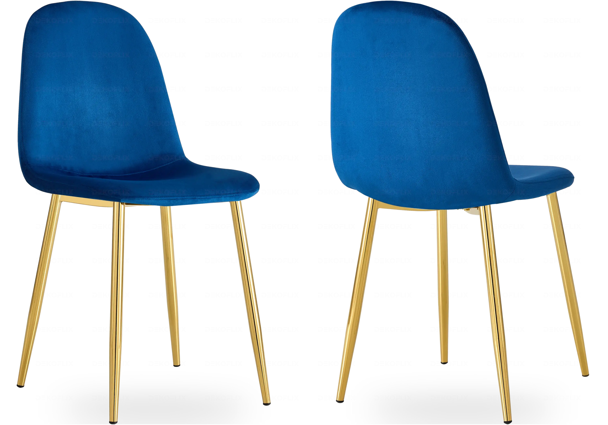 Chaises scandinave dorée bleu LOA New Design