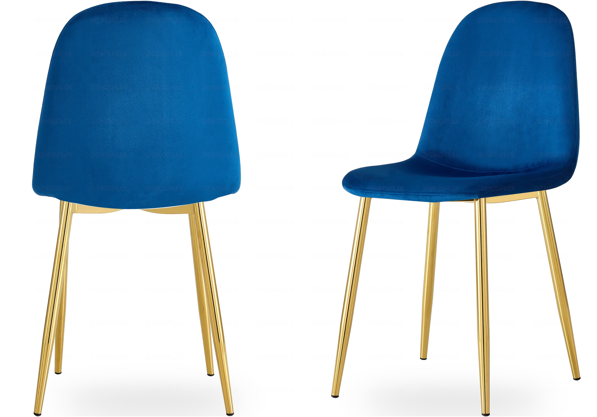 Chaises scandinave dorée bleu LOA New Design