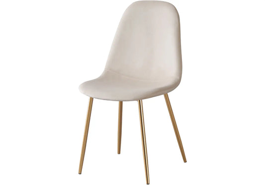 Chaises scandinave dorée beige LOA New Design