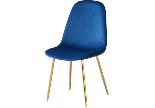 Chaises scandinave dorée bleu LOA New Design