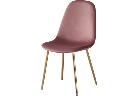 Chaises scandinave dorée rose LOA New Design