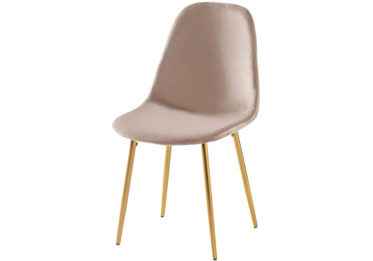 Chaises scandinave dorée taupe LOA New Design